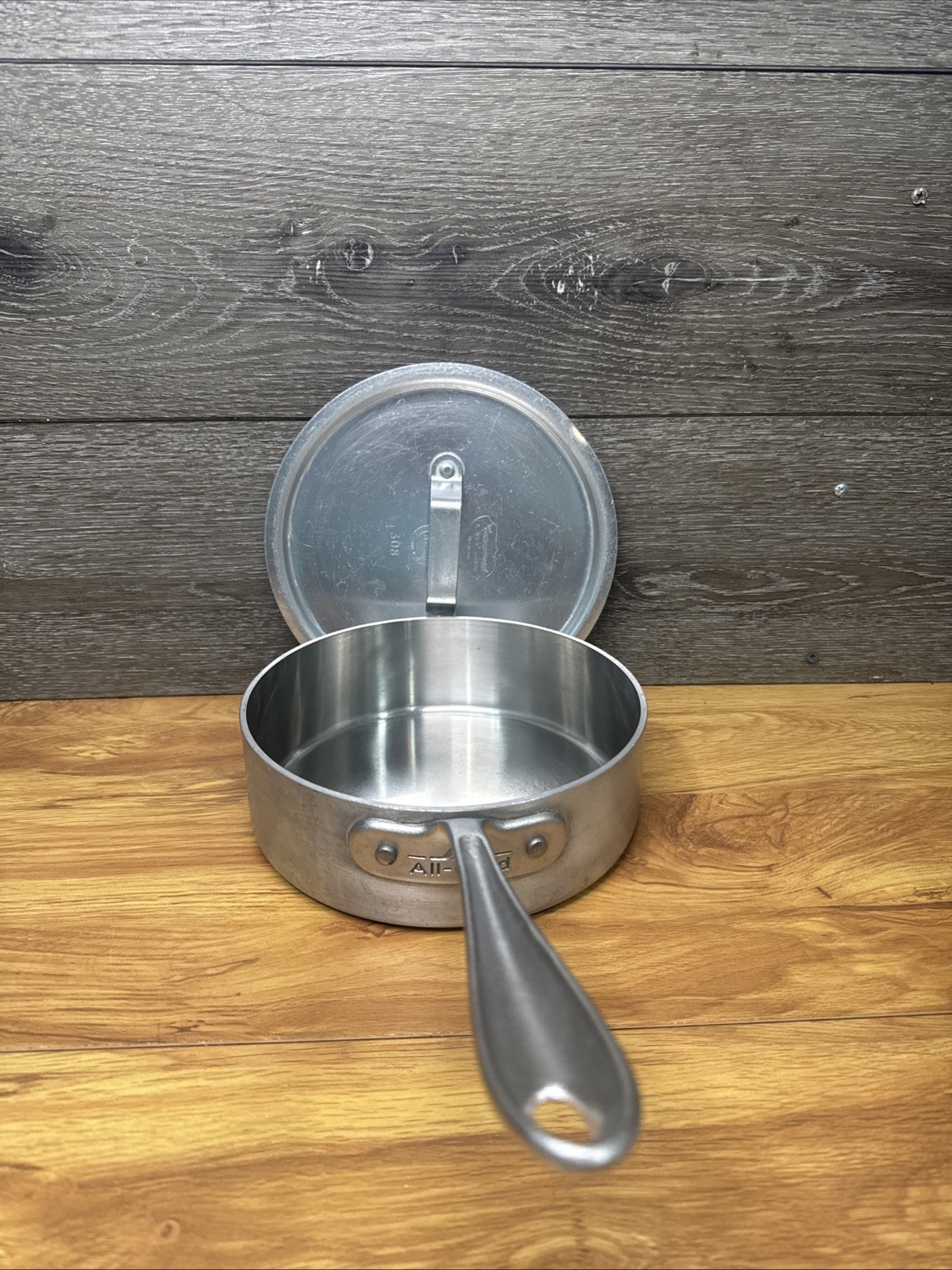 All-Clad Metal Crafters 8″ Master Chef 402 Saucepan Pot 2.5 Qt w/Matching Lid