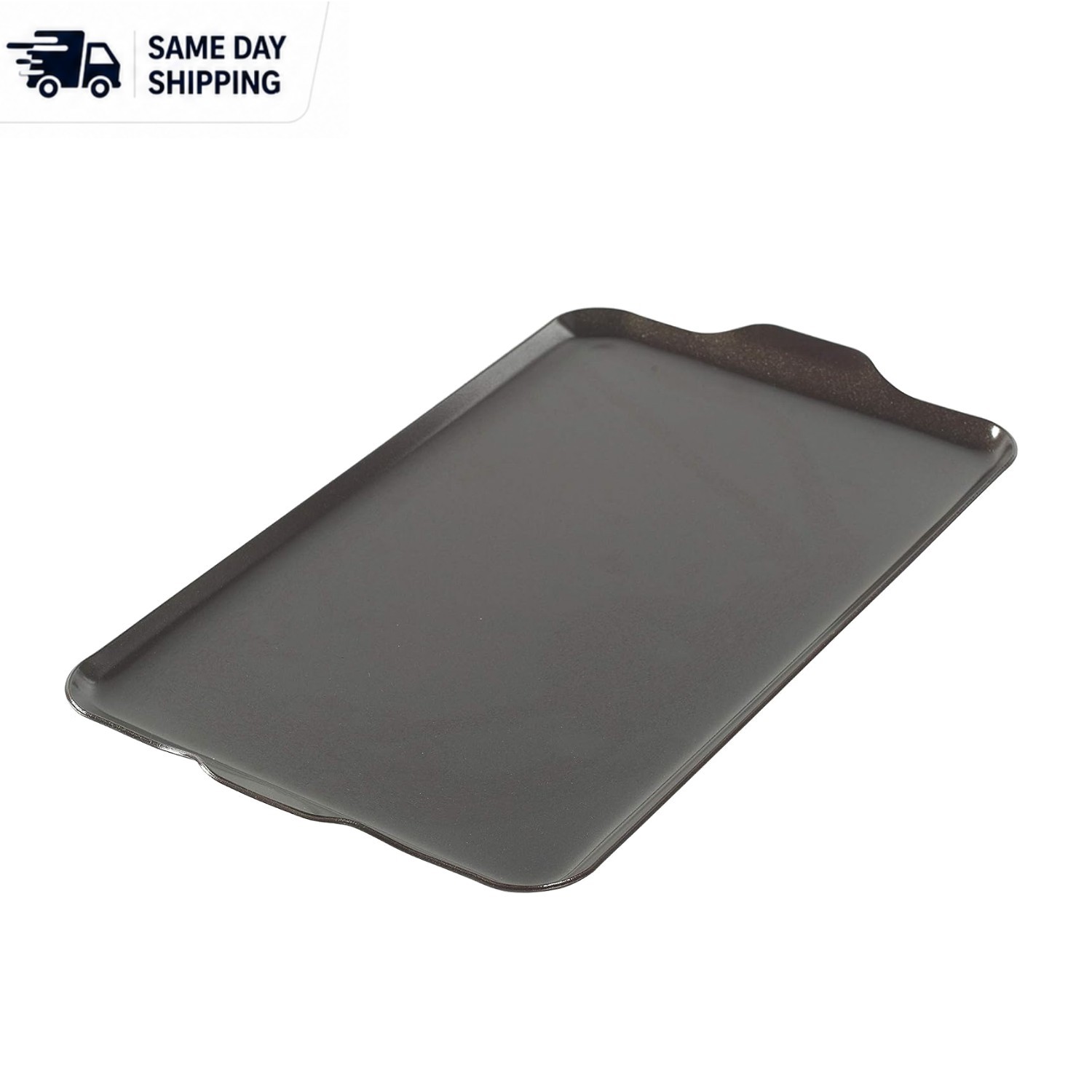Durable Two Burner Griddle – 10.1 x 17.5 in Non-Stick for Grills and Camp Stoves
