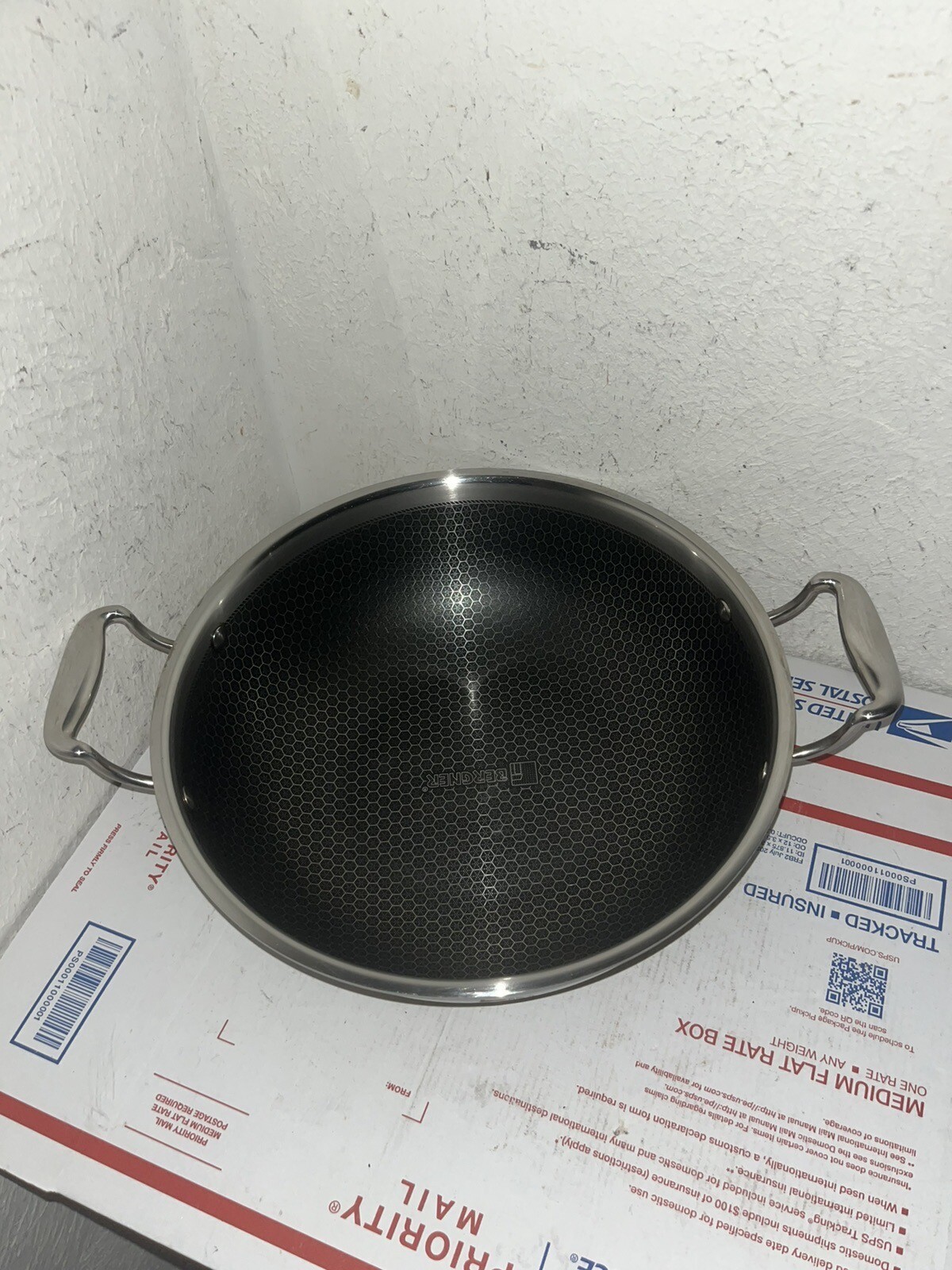 BERGNER Hitech Triply Stainless Steel Non Stick Prism 11-3/4” No Lid