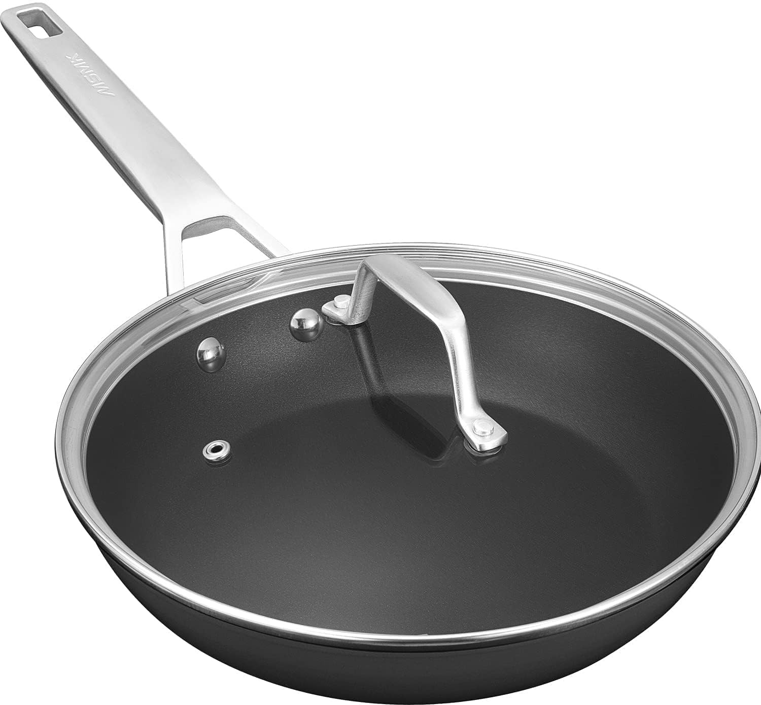 12 1/2 Inch Non Stick Frying Pan With Lidtitanium And Ceramic Nonstick Large Ski