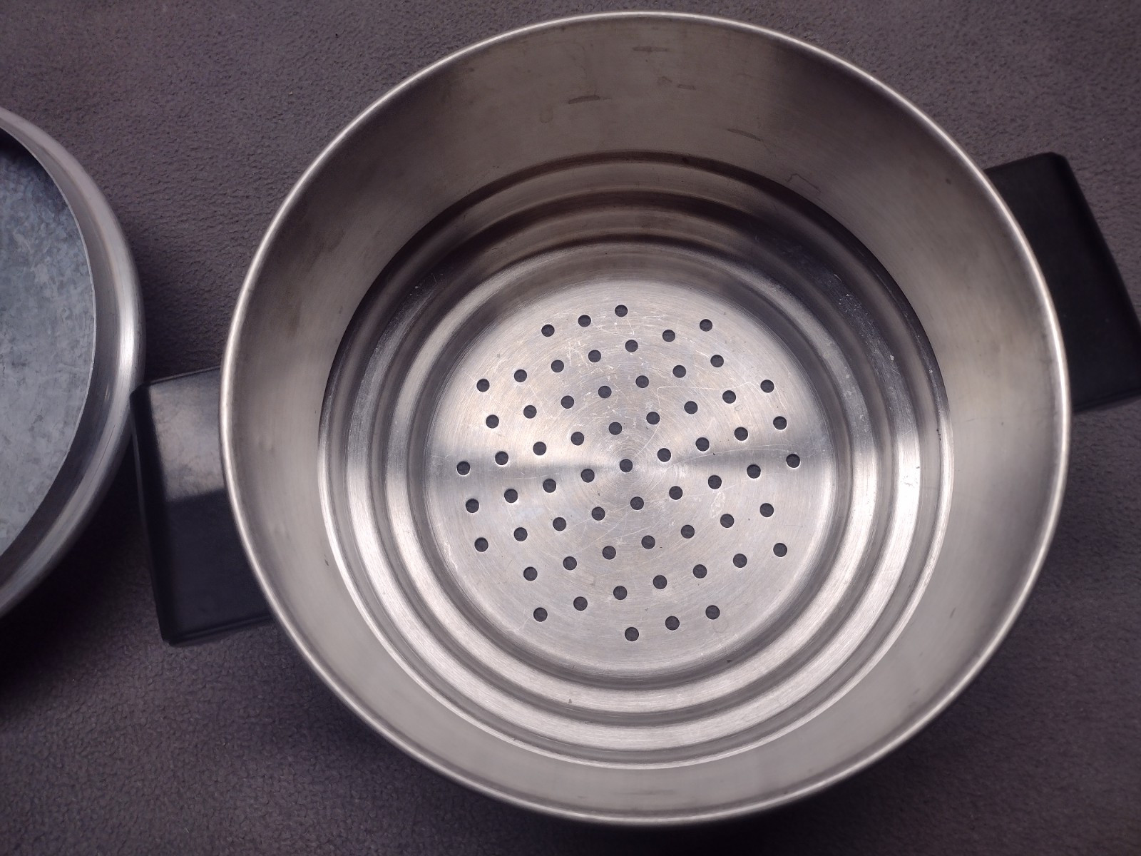 Stainless Steel Three Tier Steamer Insert Basket With Lid Unbranded