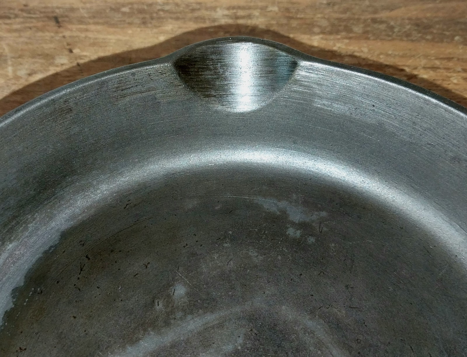 “NICE” 1930-1939 No.3 GRISWOLD 709 Large Block Logo Smooth Bottom Skillet “FLAT”