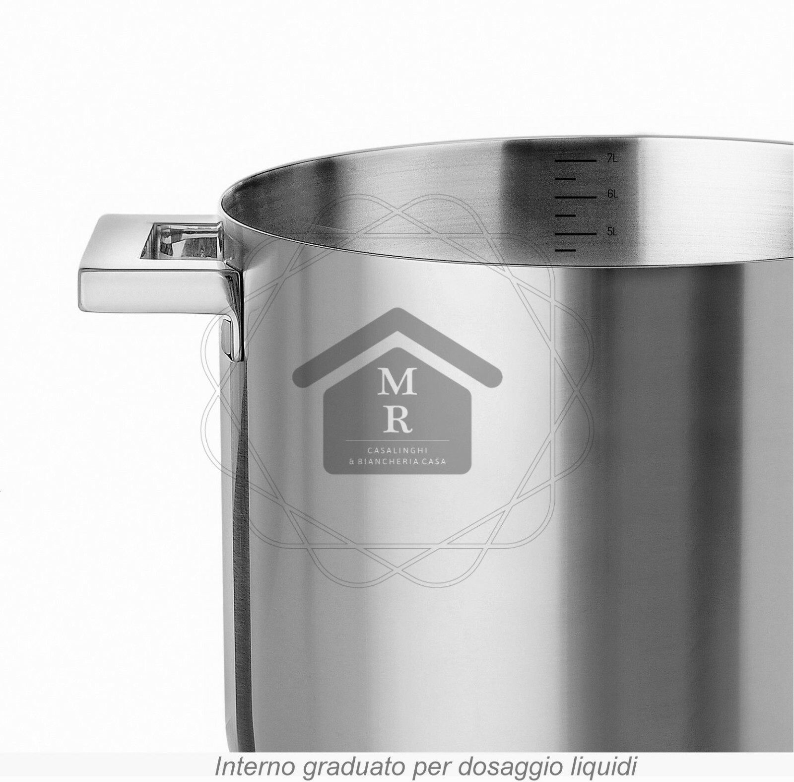 Pots 16 pcs Pininfarina style stainless steel 18/10 Mepra design Made in Italy