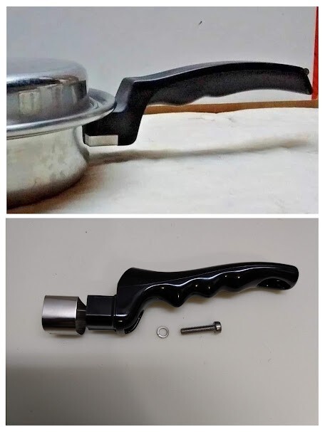 Flavor Seal Long Cory Handle, Screw & Guard Replacement for Saucepan Skillet 1pc