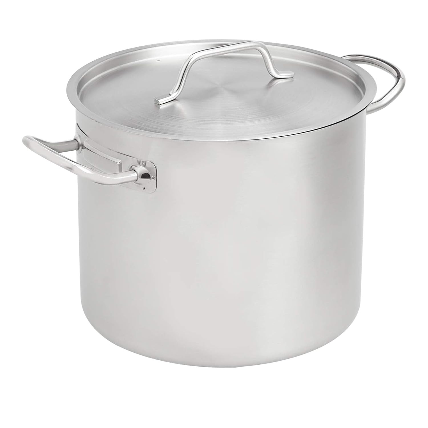 12 Quarts Stainless Steel Aluminum-Clad Stock Pot W/ Cover Induction Compatible