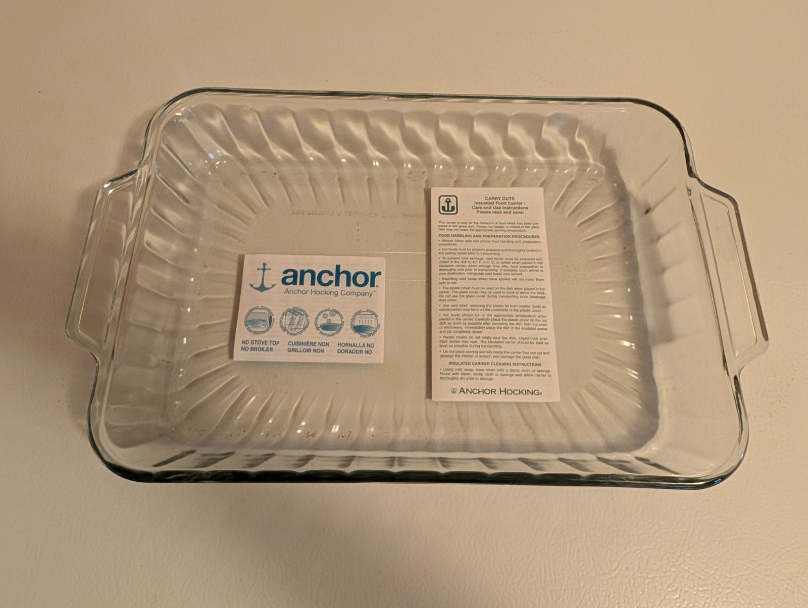 Anchor Hocking Bake-N-Take. New in Package.