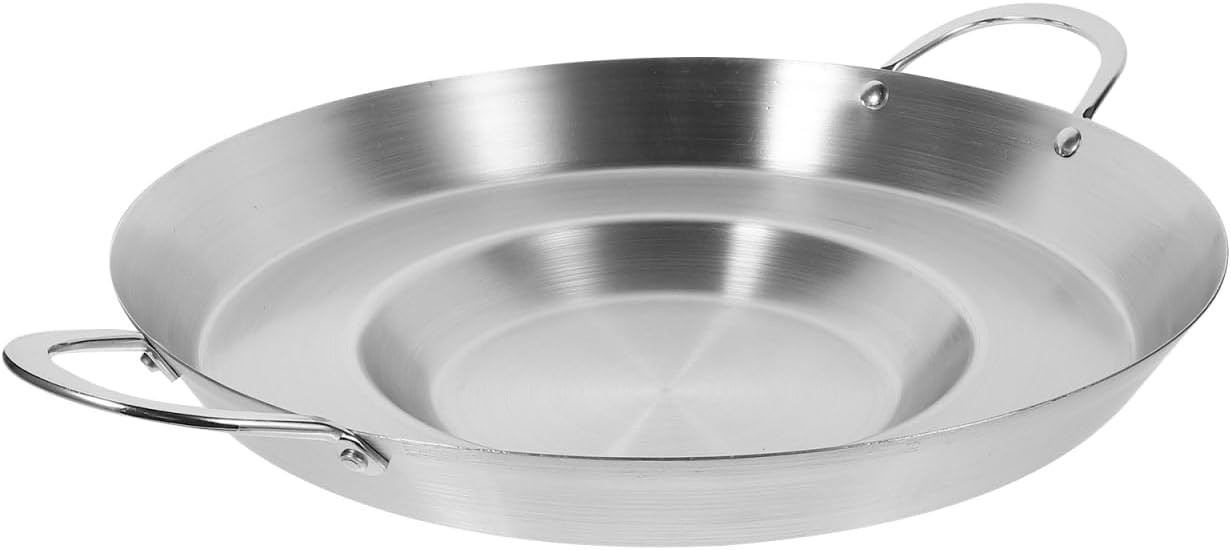 Comal Cazo Stainless Steel Concave Comal para Tacos Heavy Duty Outdoors Cazo
