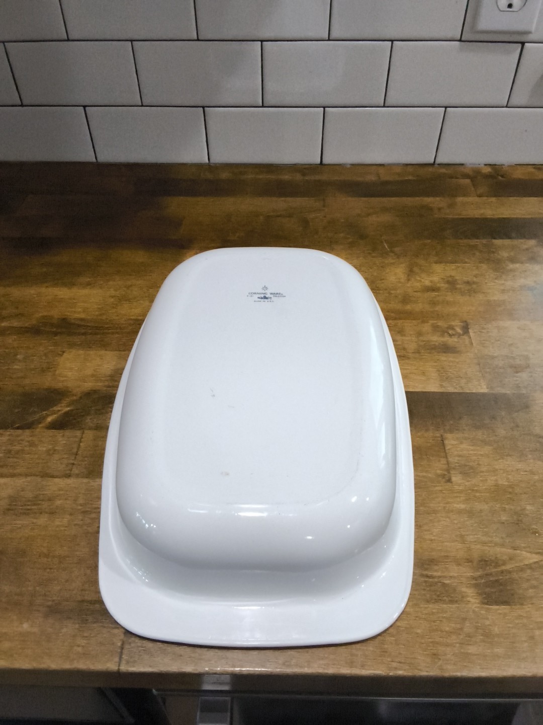 Vintage Corning Ware Cornflower Blue P-21 Rectangular Open Roaster 13 x 9 x 2