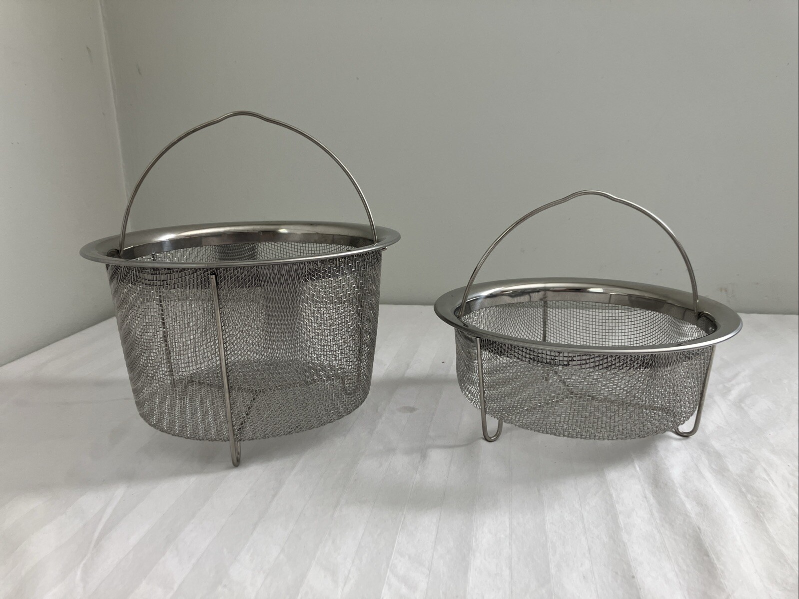 Instant Pot Official Mesh Steamer Basket Set of 2 Stainless Steel Fits 6 Qt Bowl