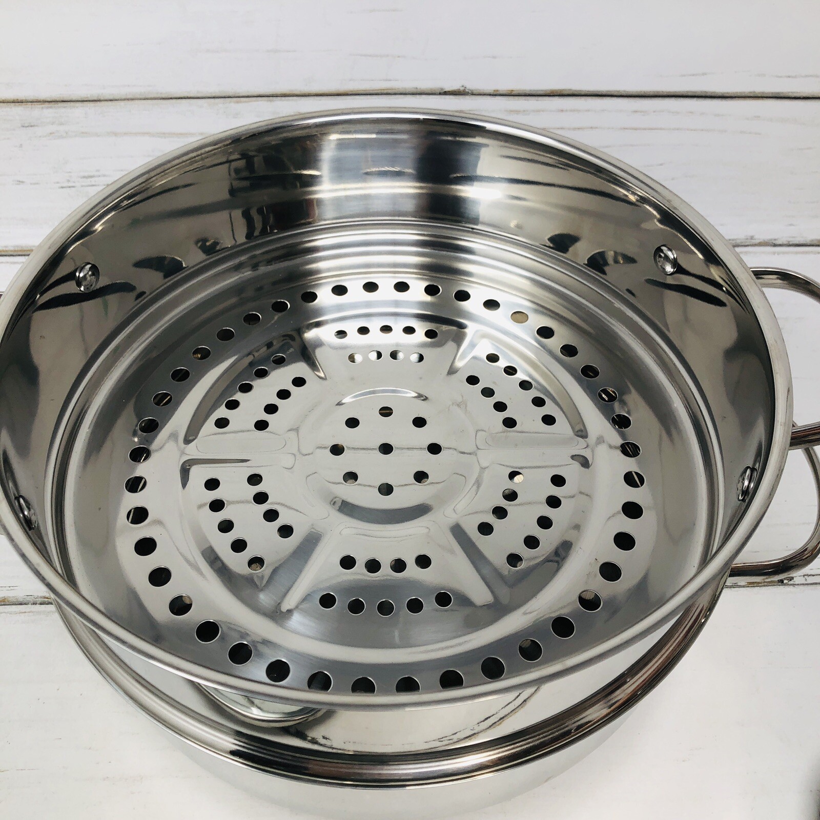 Nuware Induction Cookware Pan Steamer Lid Fondue 3 Quart New Wave 4 Piece Set