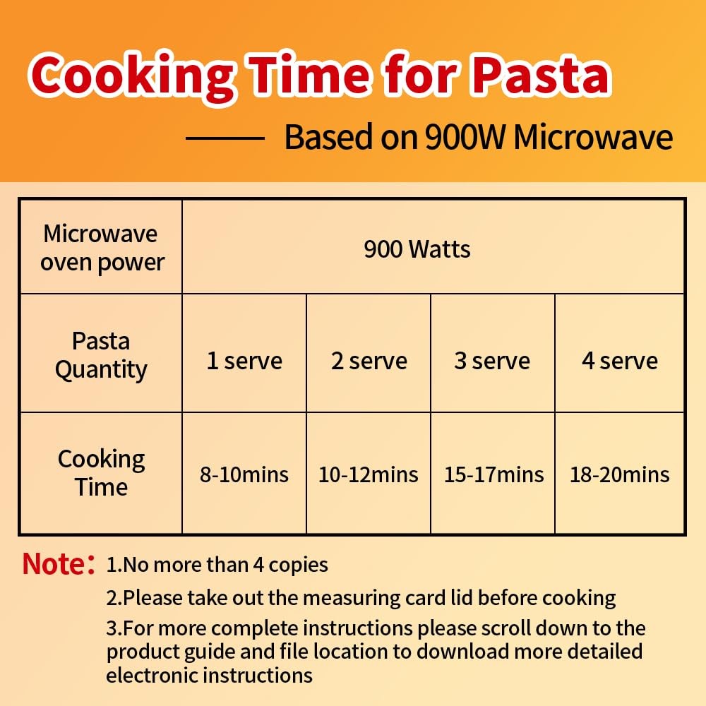 Microwave Pasta Spaghetti Cooker Pot with Strainer Lid,Pasta Cooker in Microw…