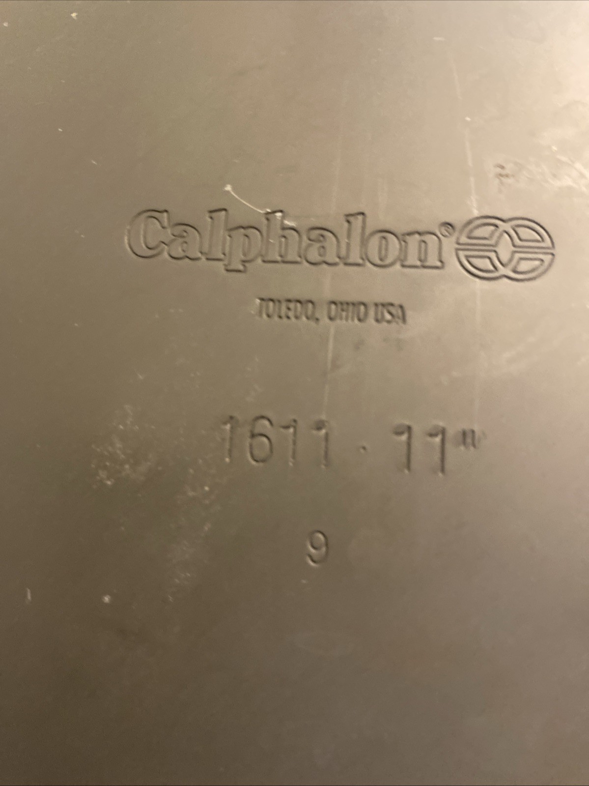 11” Calphalon #1611 Hard Anodized Aluminum Frying Chef Pan w/ Lid Hard to Find