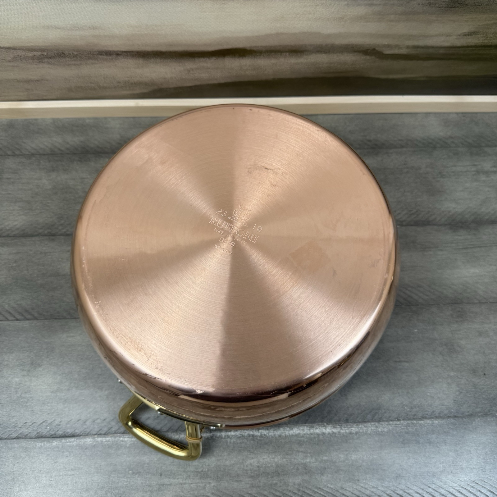Ruffoni Historia Disney Hammered Copper Braiser WO/ Lid 6-Qt. Tarnished Read OB