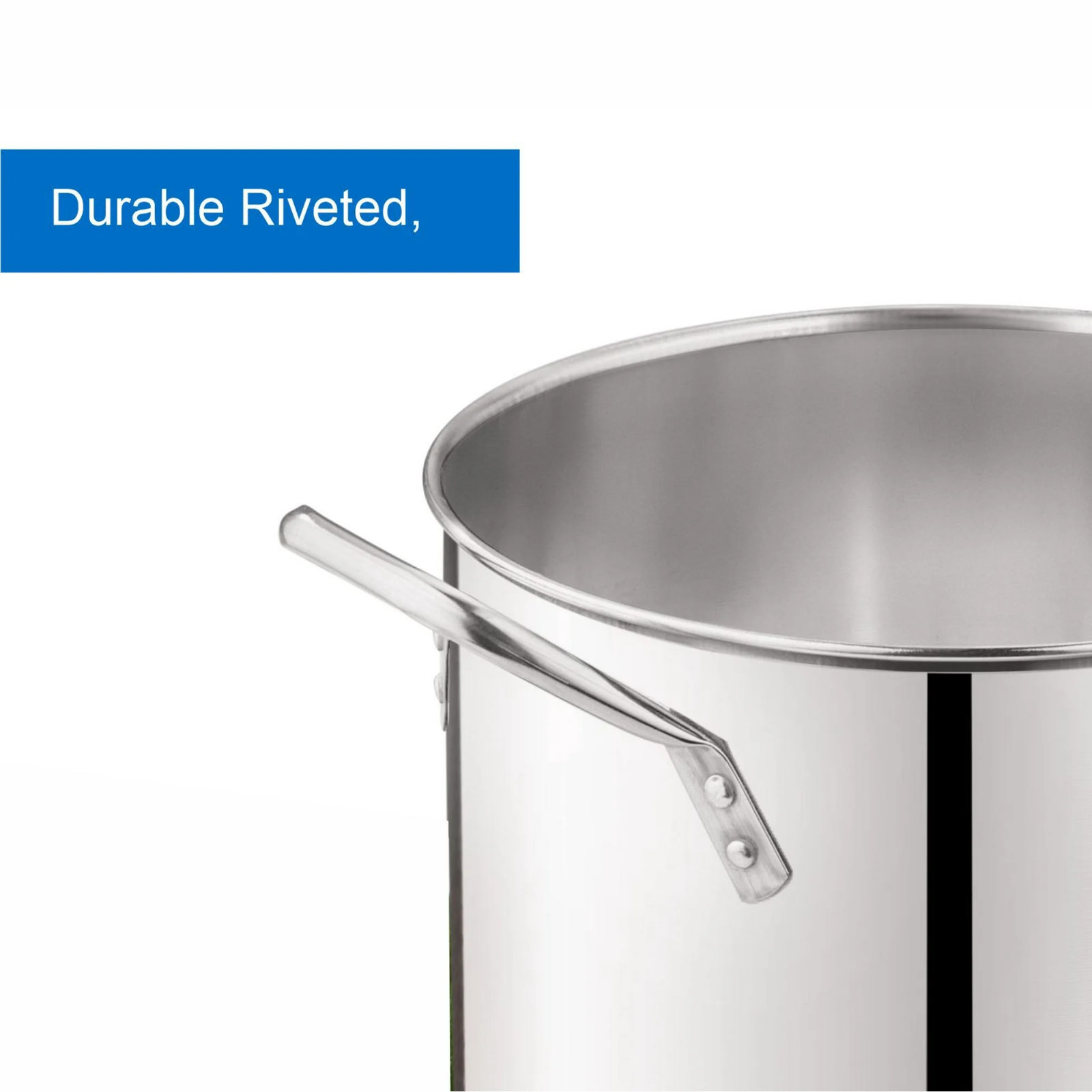 Mainstays 12 Qt Stainless Steel Stock Pot w/ Lid Soup Pasta Cooking Pot