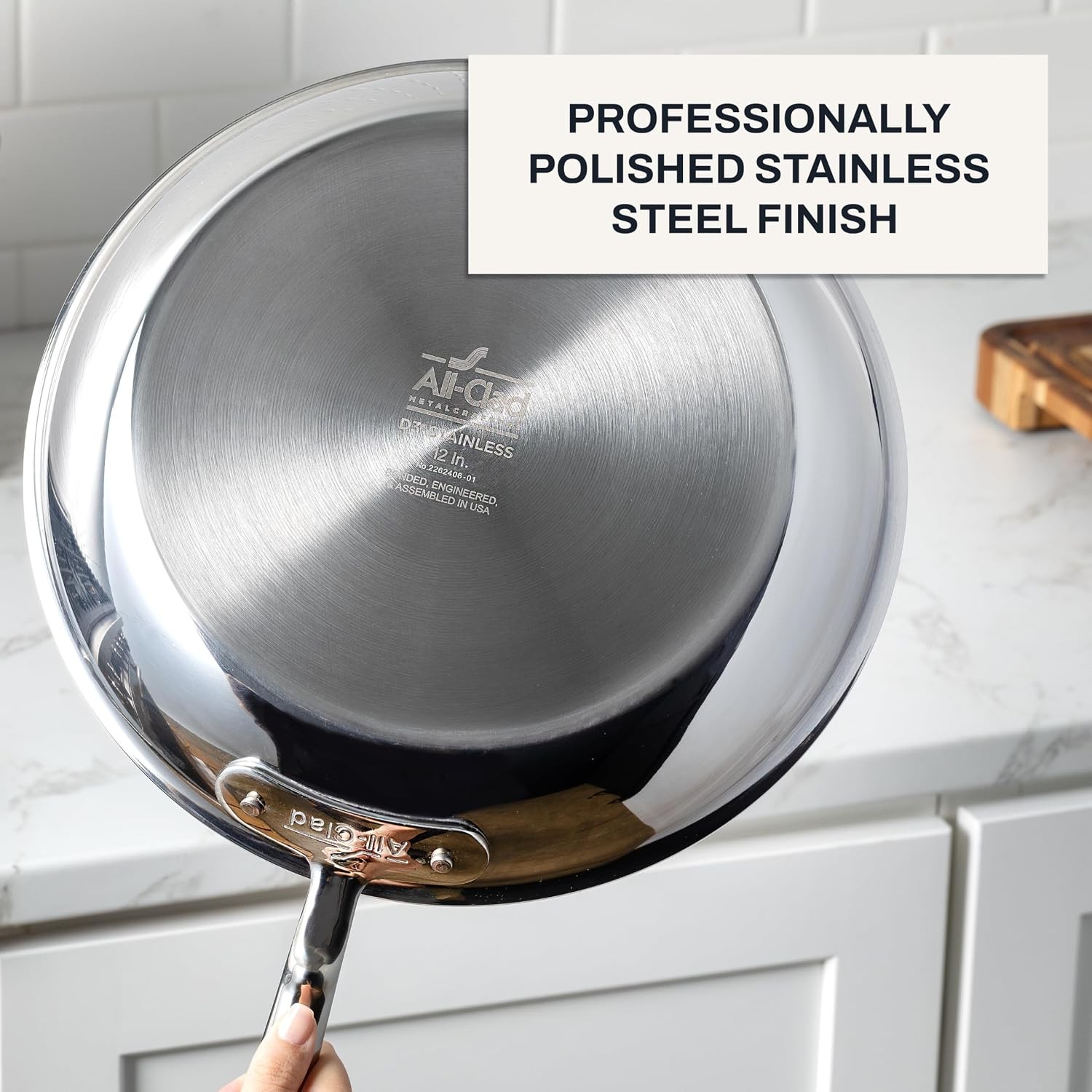 D3® Stainless Steel 2 Piece Cookware Set- Made in – Includes 8″ Frying Pan and 1