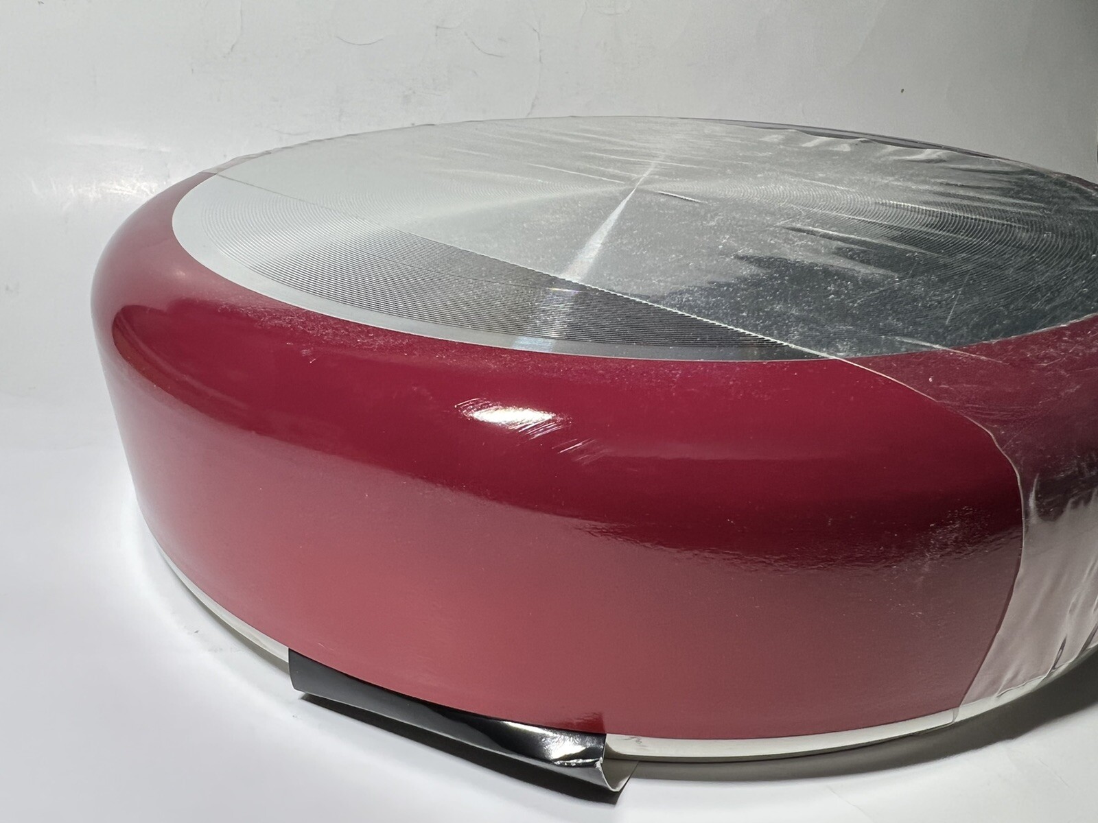 Mainstays 4-Quart Ceramic Jumbo Cooker with Glass Lid PTFE & PFOA Free Ombre Red