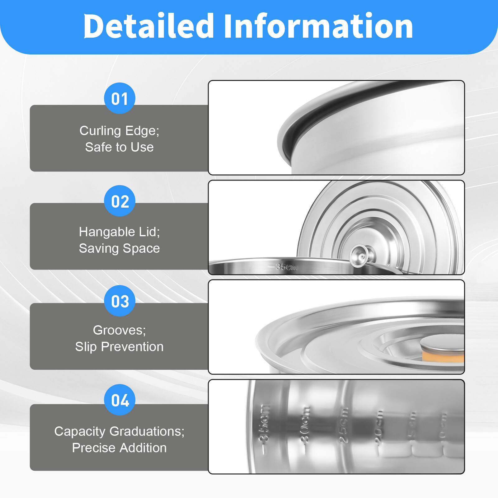 35L/9.25Gal Stock Pot Stainless Steel Large Kitchen Soup Big Cooking Restaurant