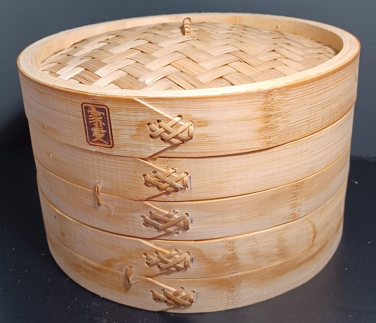 2 Tier Natural Bamboo Asian Steamer Basket 10″ With Lid Dumpling  Steamer