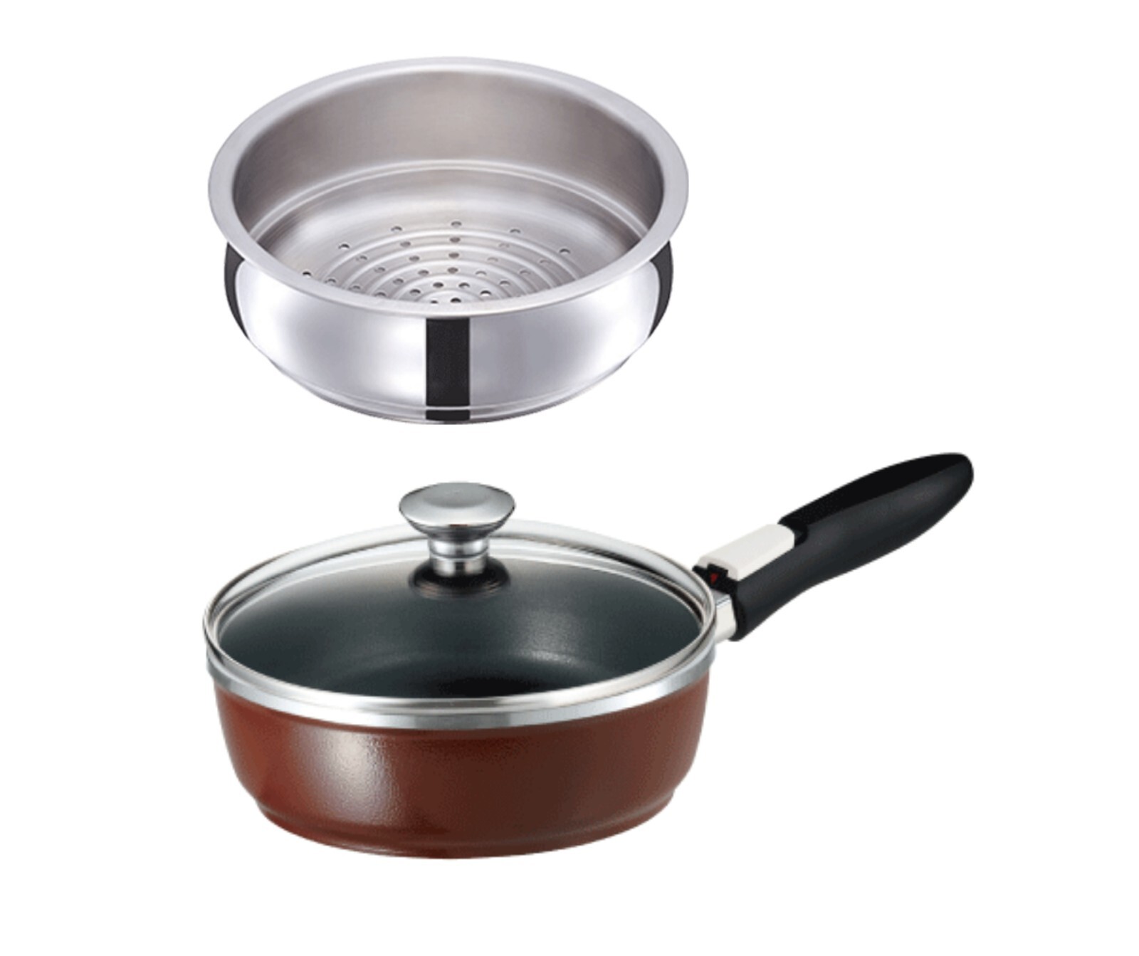 Asahi Light Metals Frying pan 22cm All Pan Zero with Steamer Made in Japan New
