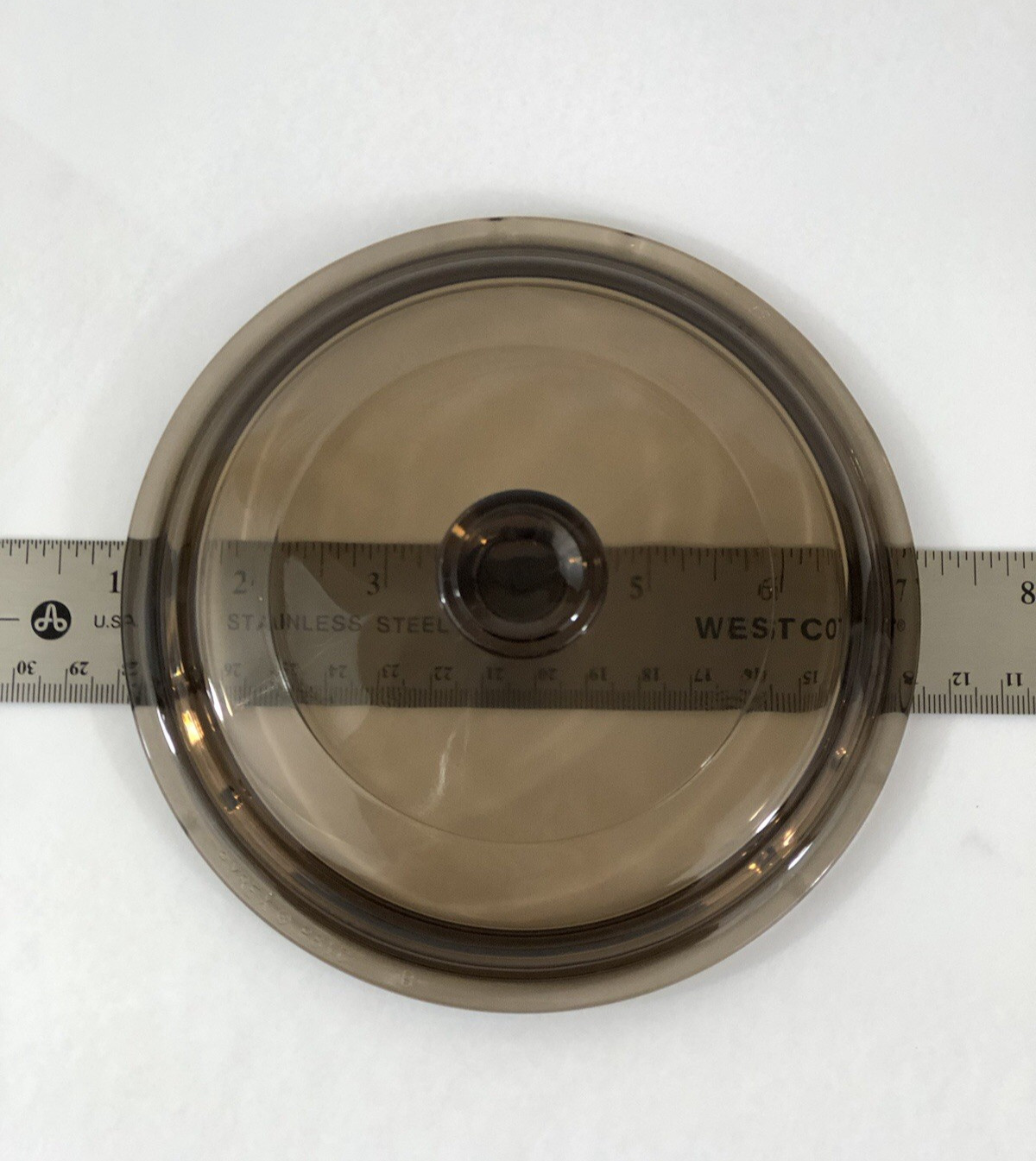 VTG Pyrex CorningWare Visions LID ONLY P-81-C Amber Glass for 0.5 L/Qt Saucepan