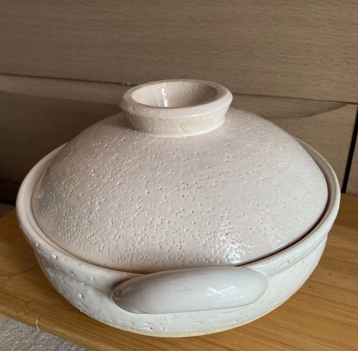 NAGATANIEN IGA ware Donabe Healthy Steam Pot Large 31cm 3-5ppl direct heat White