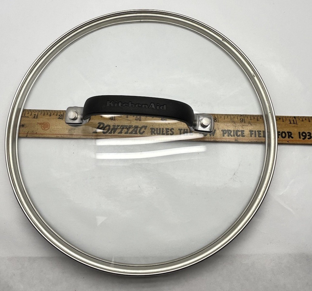 KitchenAid Replacement Oven Safe Glass Lid for Pot W/ Silicone Coated Handle