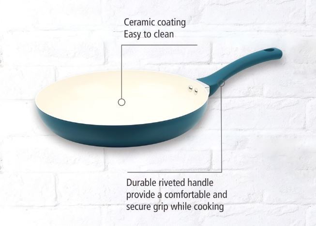 12″ Ceramic Aluminum Nonstick Frypan