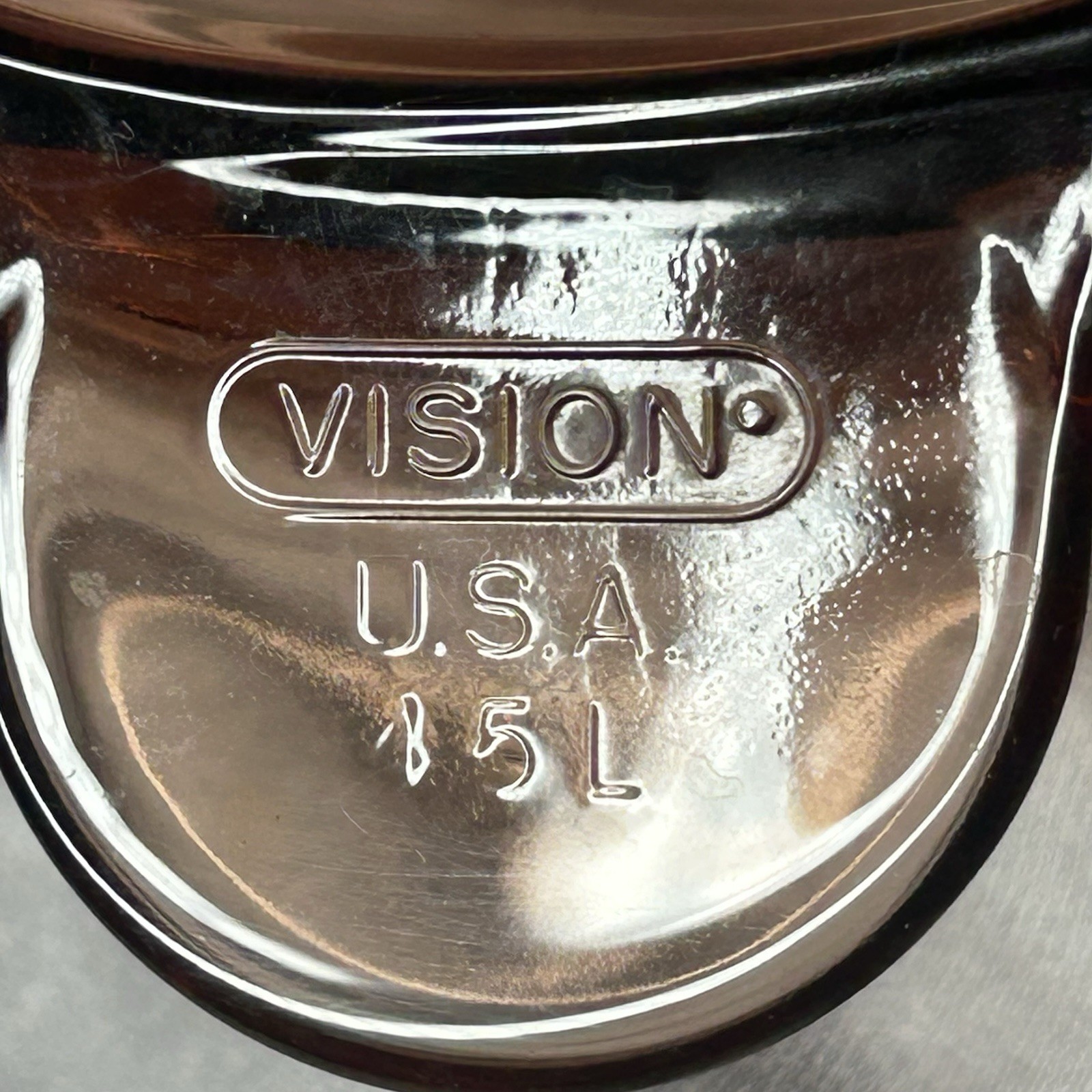 Corning Ware Vision Amber Glass Dutch Oven Stock Pot 4.5L With Pyrex Lid USA