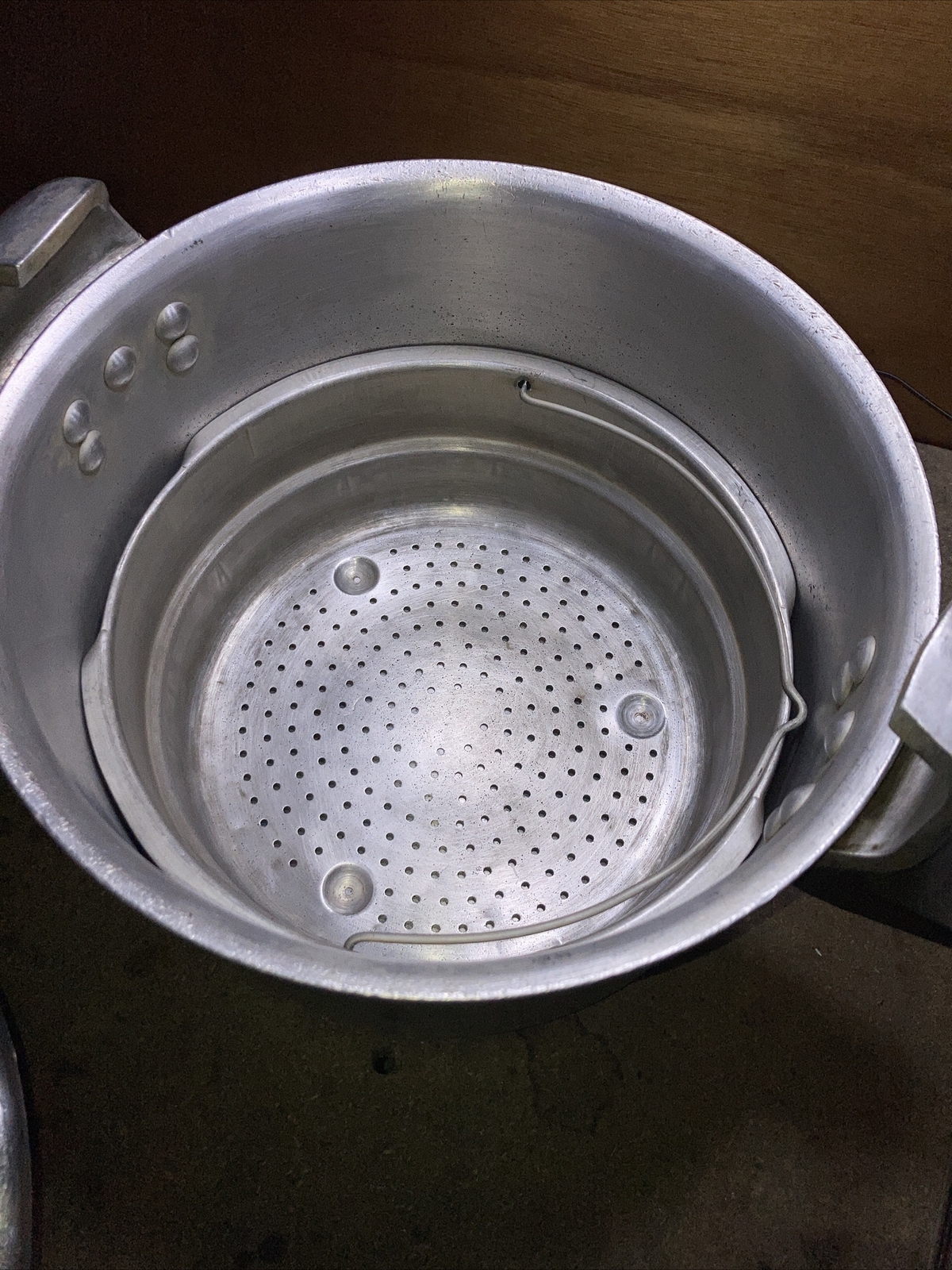(D8) Antique Casserole Minute SEB 8 Liters Aluminum Vintage