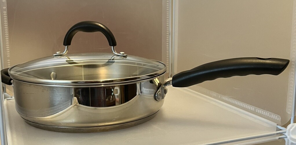 Martha Stewart Collection 3QT Stainless Skillet / Pot Exclusive For Macy’s 70218