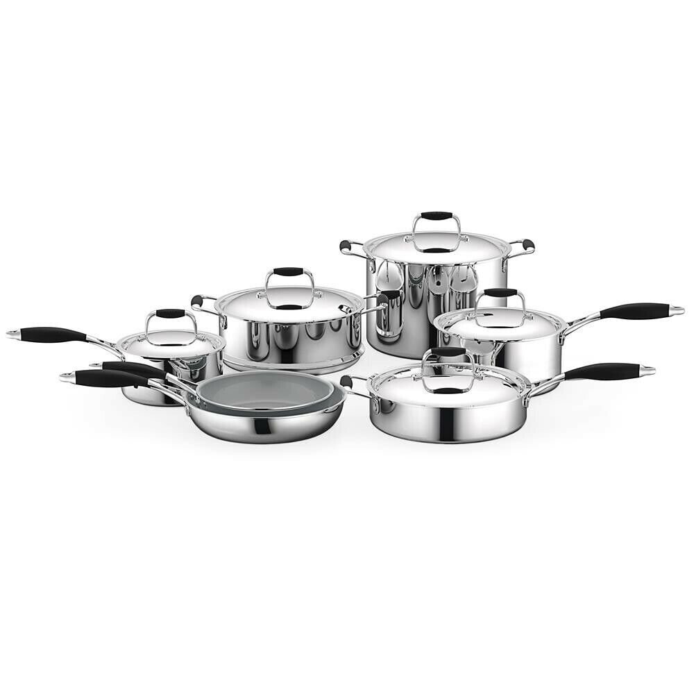 Nutrichef 12 Pcs. Kitchenware Pots & Pans Set-Prestige Ceramic Non-Stick Coating