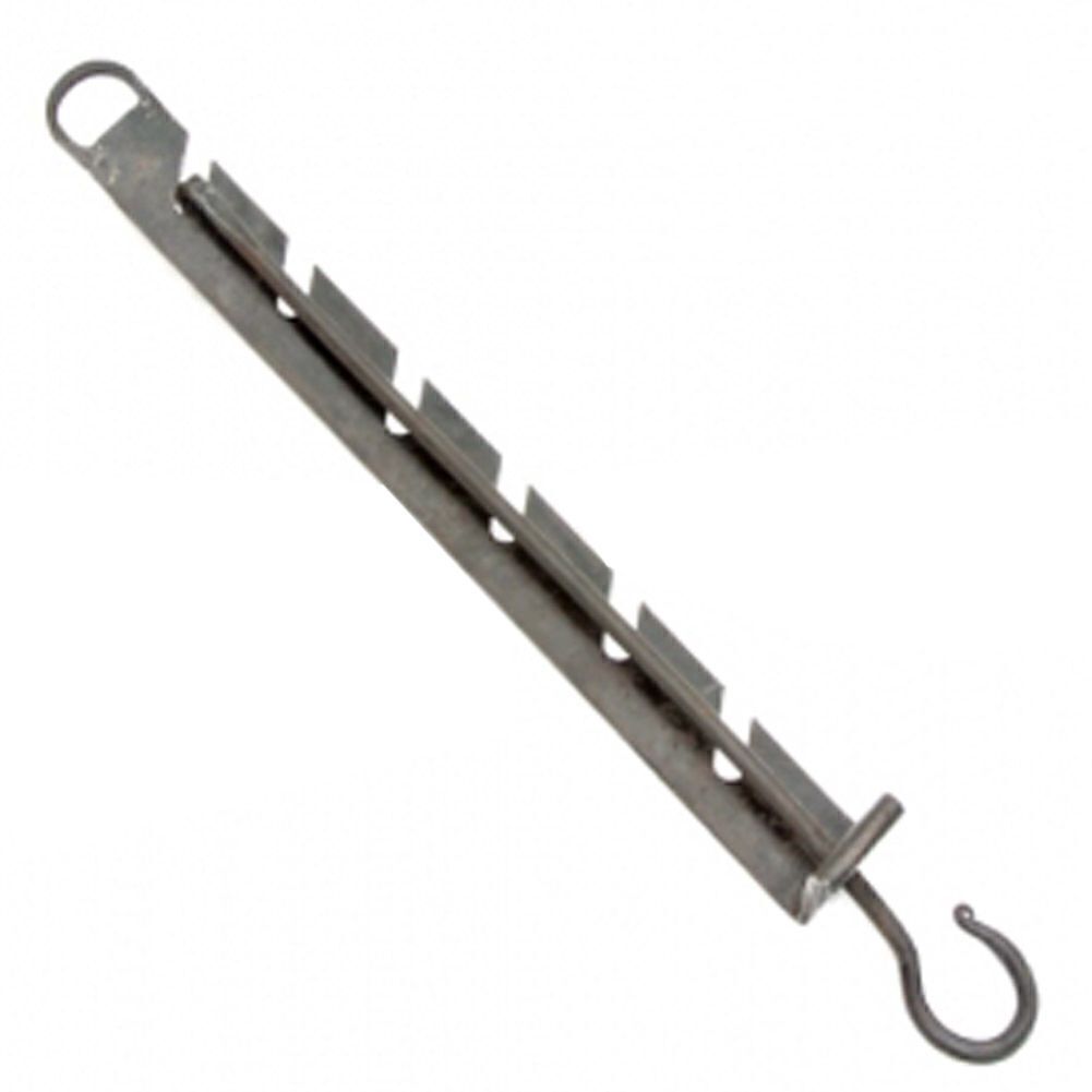 Medieval Adjustable Hand Forged Iron Cauldron S-Hook -Campfire Cooking Essential