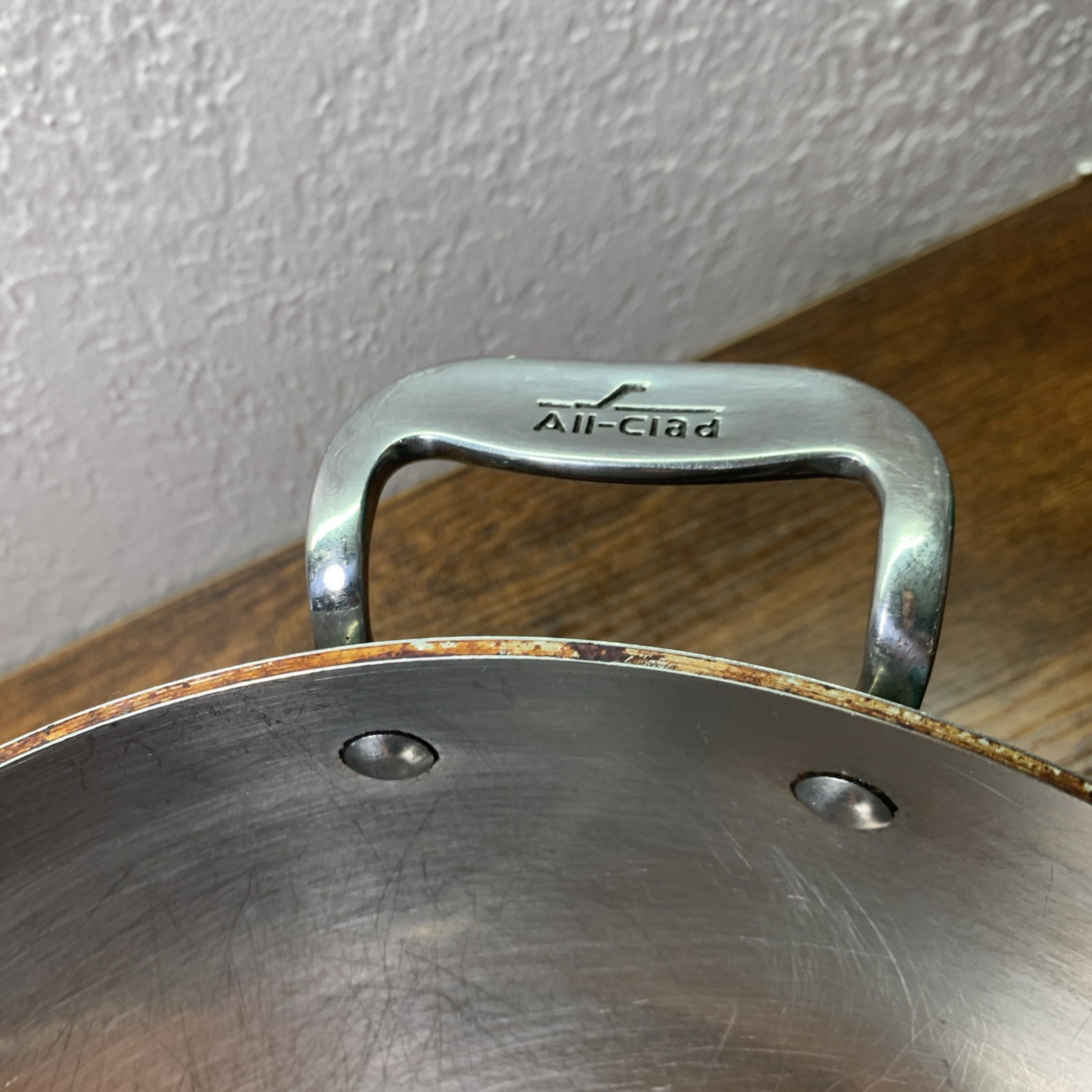 All Clad Stainless Steel Wok Stir Fry Pan 12″ Diameter Single Handle