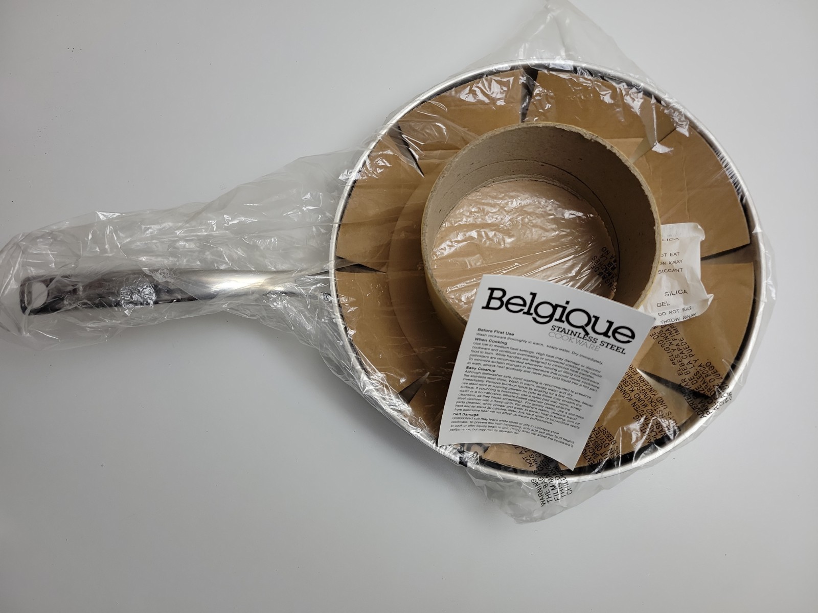*RARE* BELGIQUE – STAINLESS STEEL – 12″ OPEN FRYPAN – 20729 – BRAND NEW W/ BOX!
