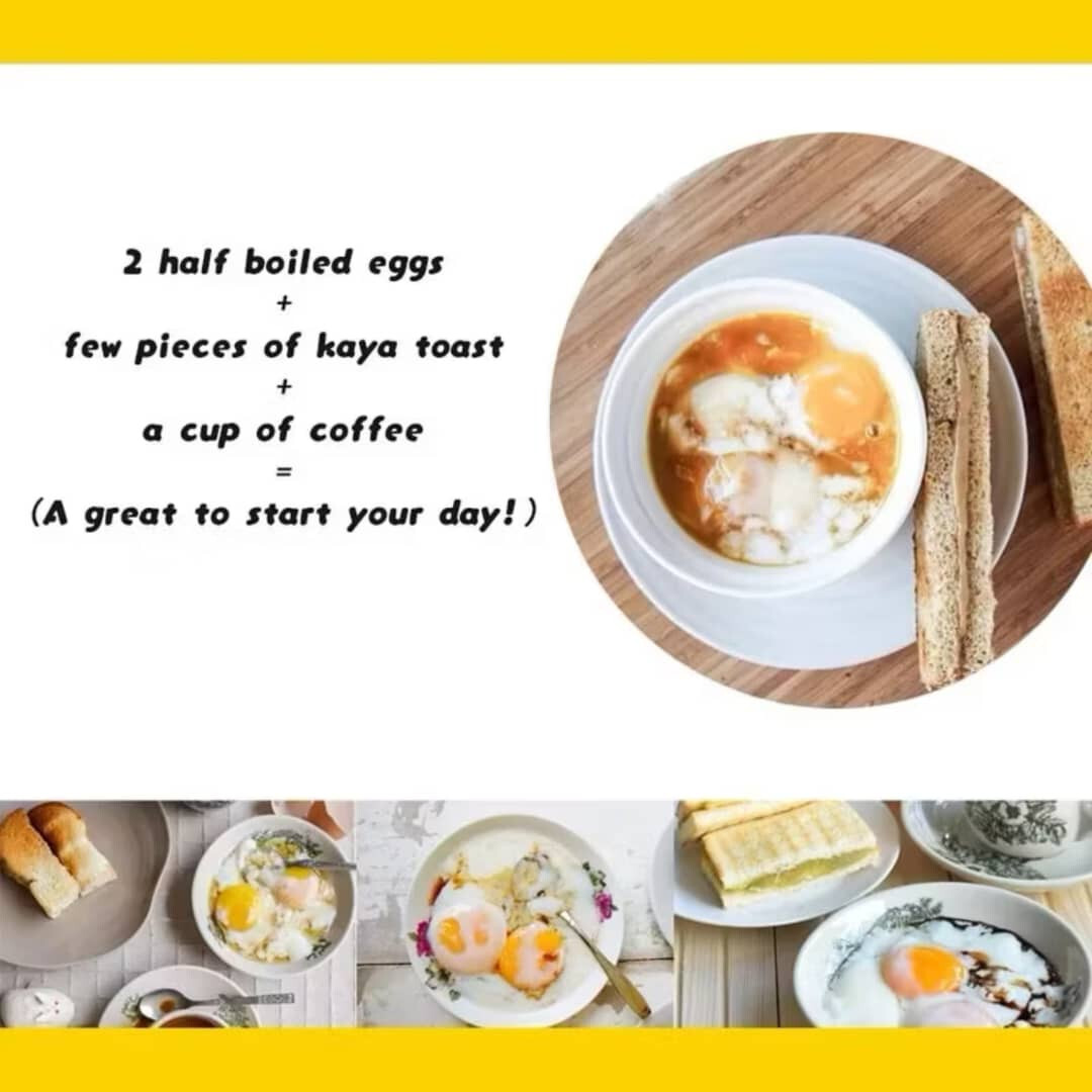 Half Boiled Egg Maker Malaysian Recipe Original Made in Malaysia Yellow Color