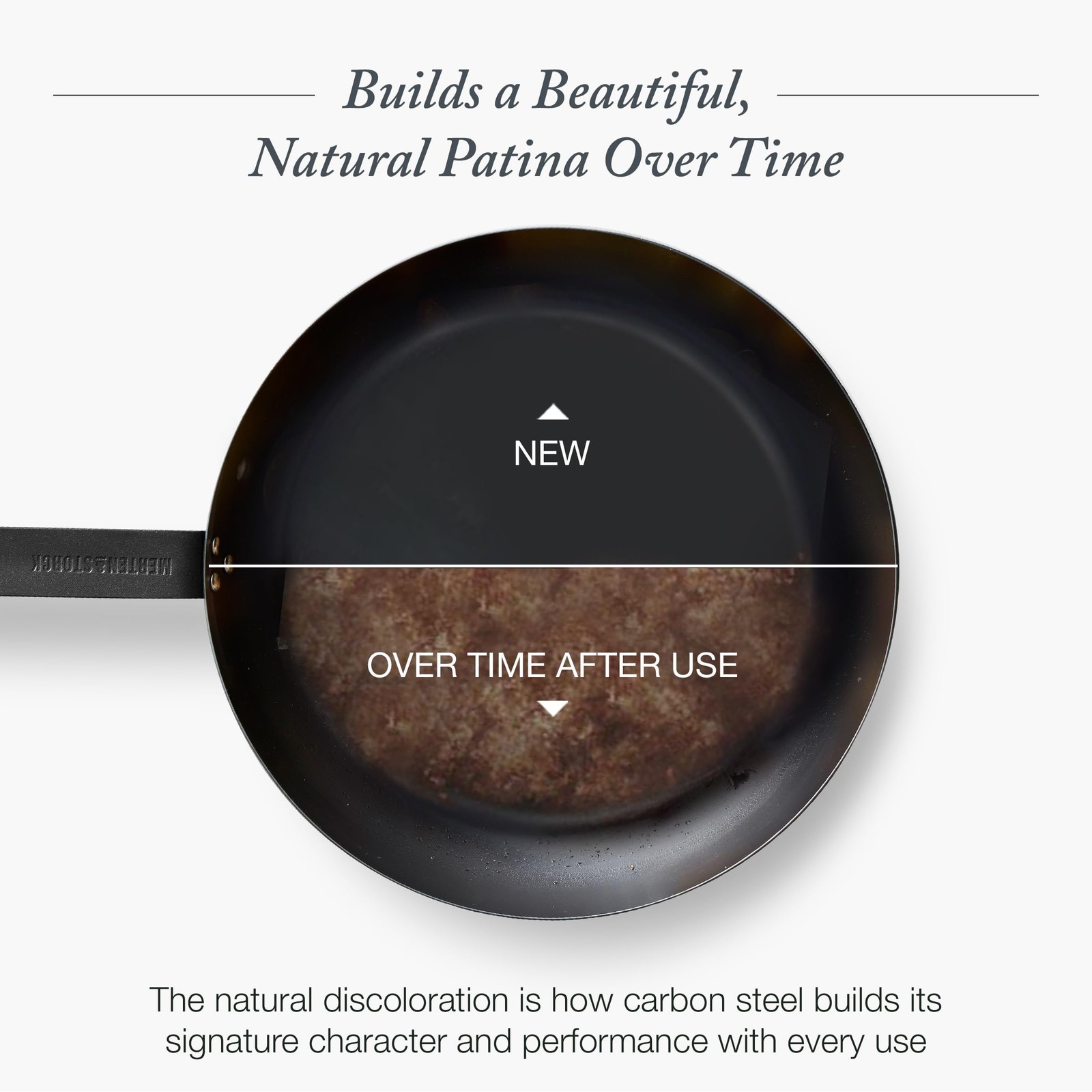 Sartén De Cocina De Acero Al Carbono De 10 Pulgadas Utensilios De Cocina US NEW