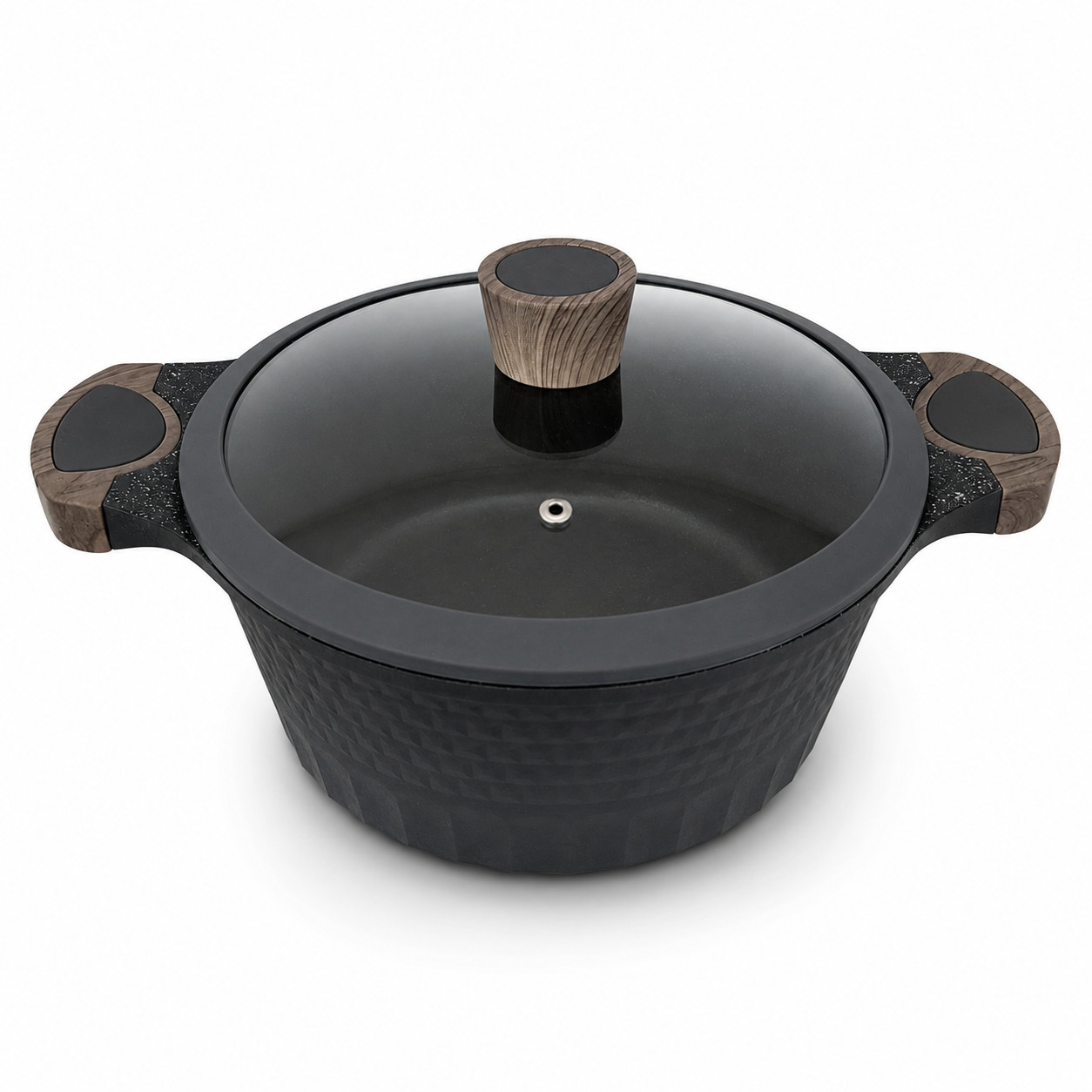 D&W Deane & White 4.5QT Nonstick Ceramic Stock Pot Casserole w/ Glass Lid 9.5″ I