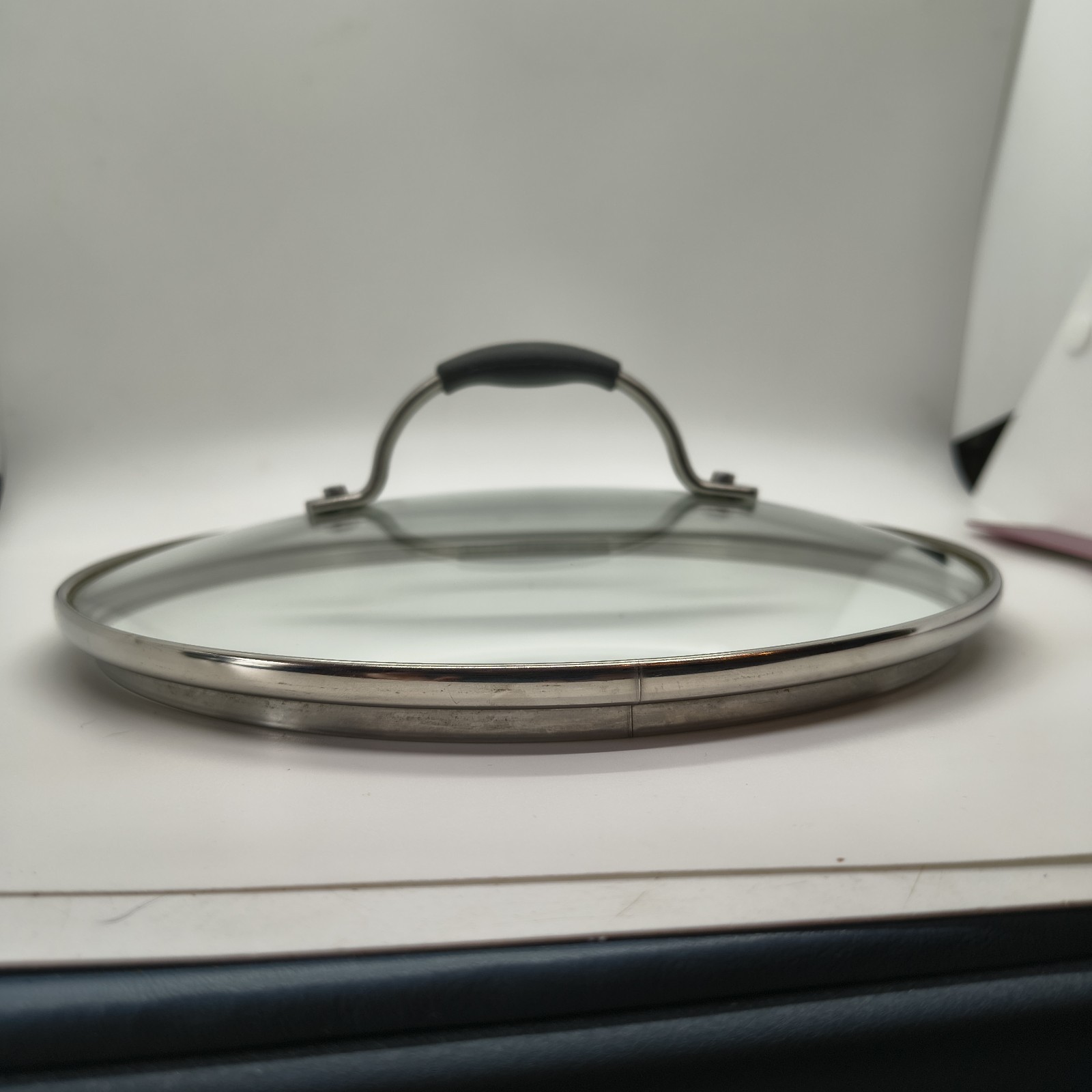 Cooking With Calphalon Glass Stainless Steel Lid Only For Sauce Pot 8.5″ Inside