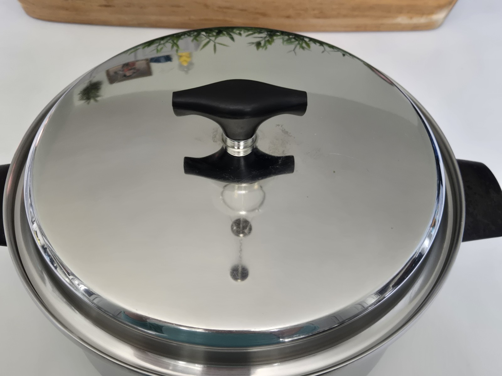 Vtg Kitchen Craft Multi Core 5 Ply Stainless Steel 6QT Stock Pot w/ Lid – USA