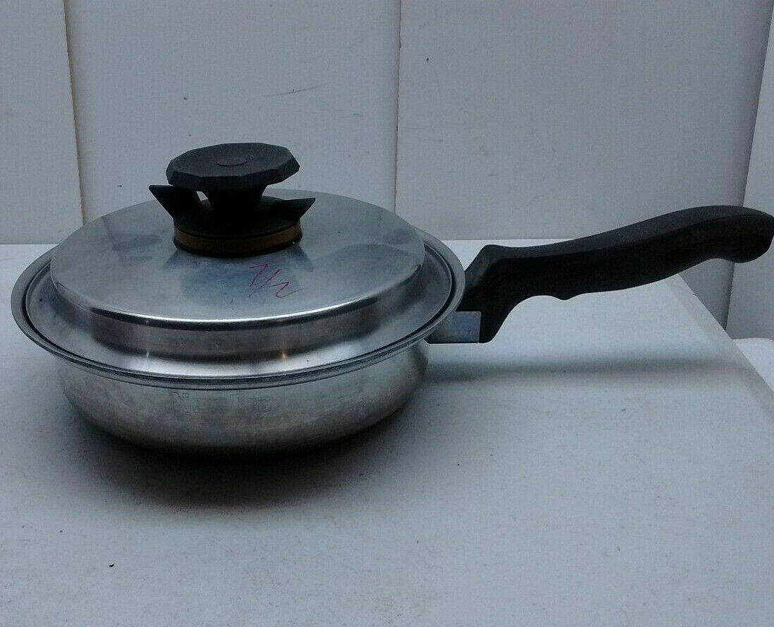 New Era Cookware 7-Ply Aluminum Core 7″ Skillet 1.5 Qt Saucepan Pot & Lid
