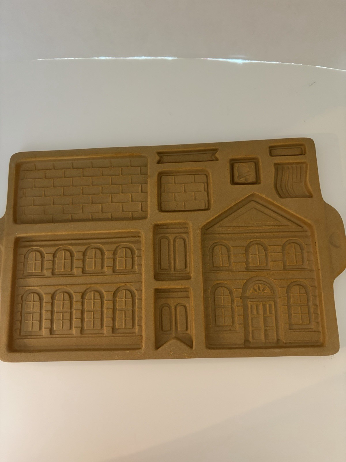 VTG Pampered Chef Stoneware Gingerbread House Mold Family Heritage #1800 USA