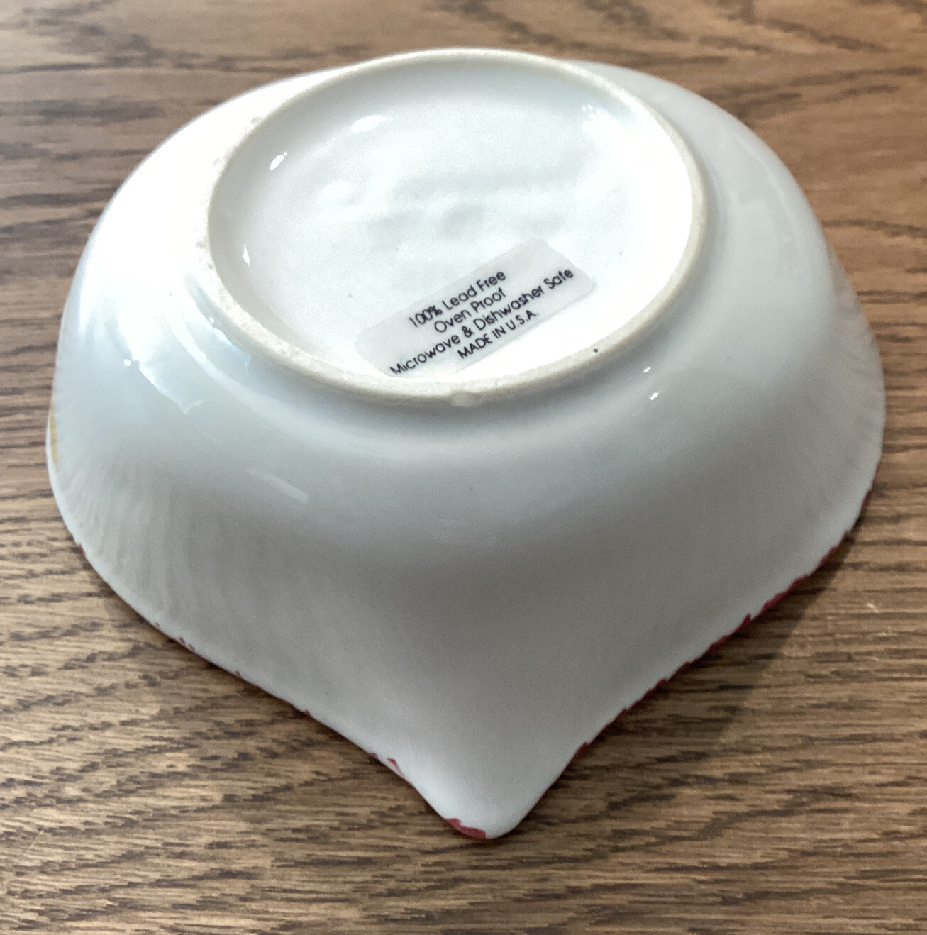Chaparral Heart Shaped Stoneware Christmas Baking Dish Bowl 5.5″ X 4.5″ X 2″ USA