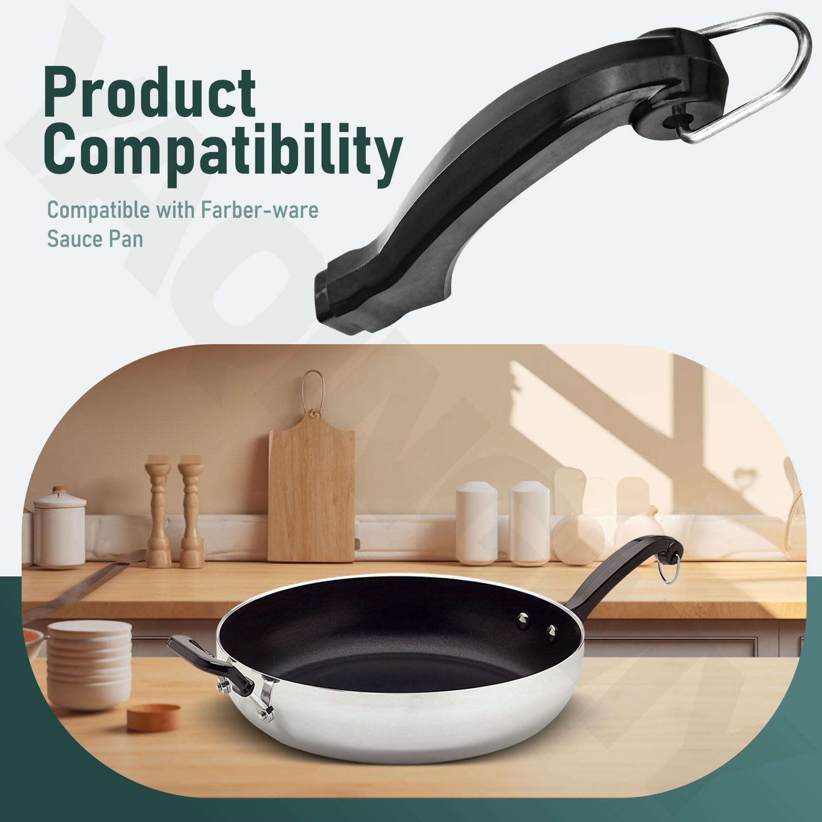 YAQINGMY 2 Pack P08031 Sauce Pan Handle Short for FarberWare Pan Saucepans, S…