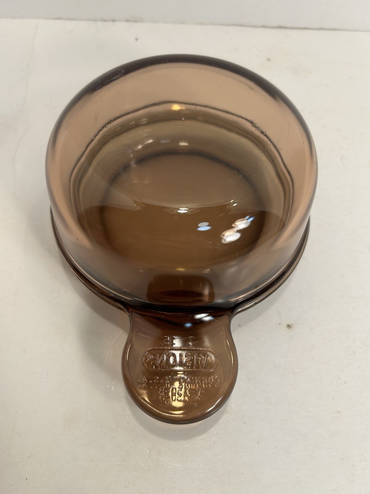 Corning Visions Amber V-150-B Grab-it Bowl with V-150-C Lid