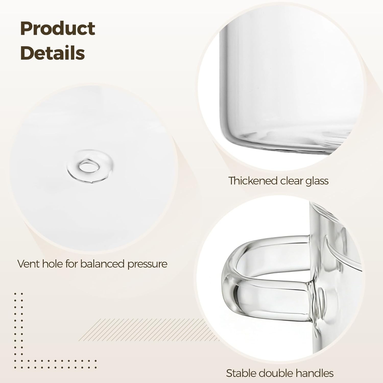 1.5L Glass Pots for Cooking for Stove, Clear Simmer Pot for Cooking, 5.9 x 6.7