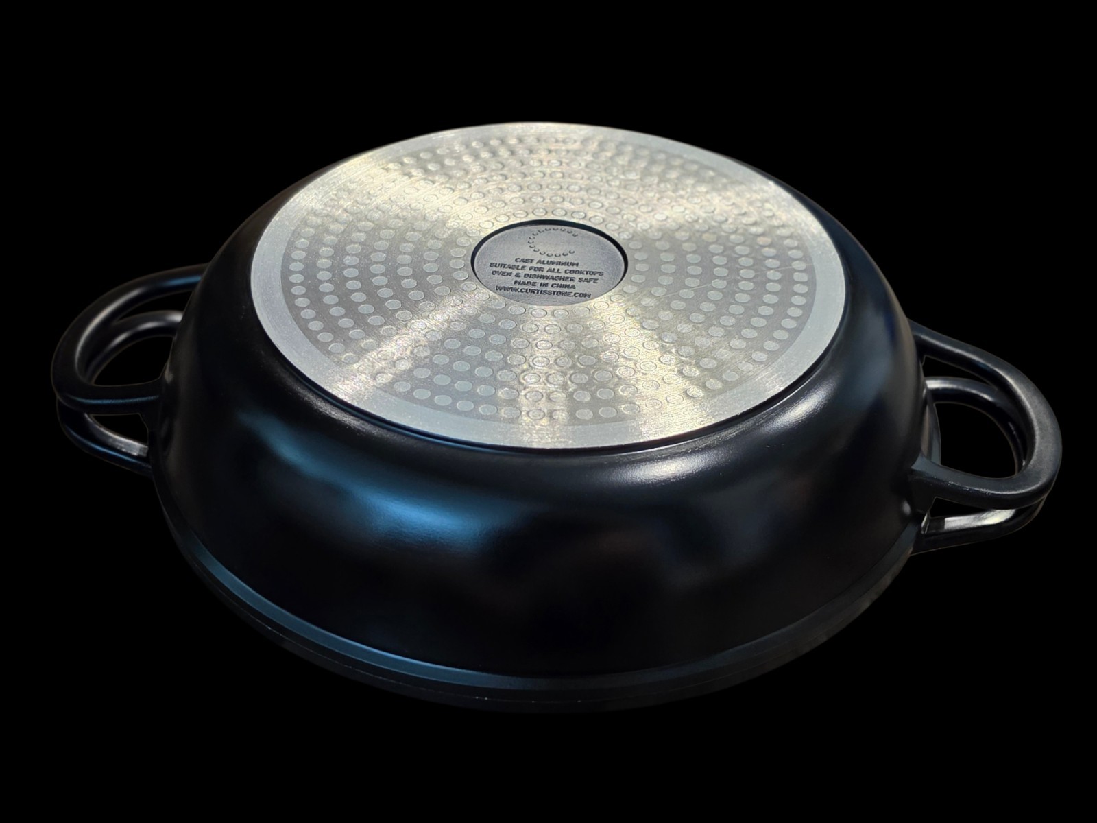 New Curtis Stone 4QT Multi Function Pan With Grill Lid Black