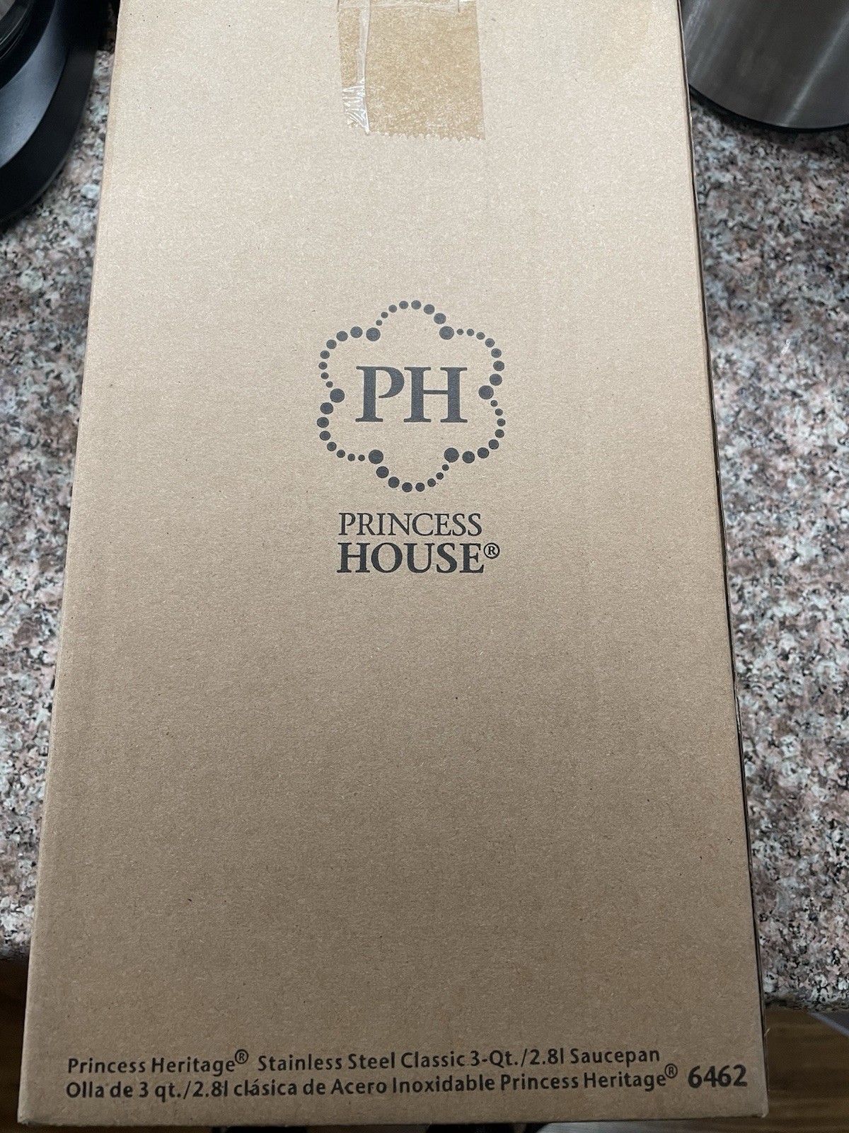 Princess House Heritage 6462 Stainless Steel 3 Qt Saucepan with Glass Lid