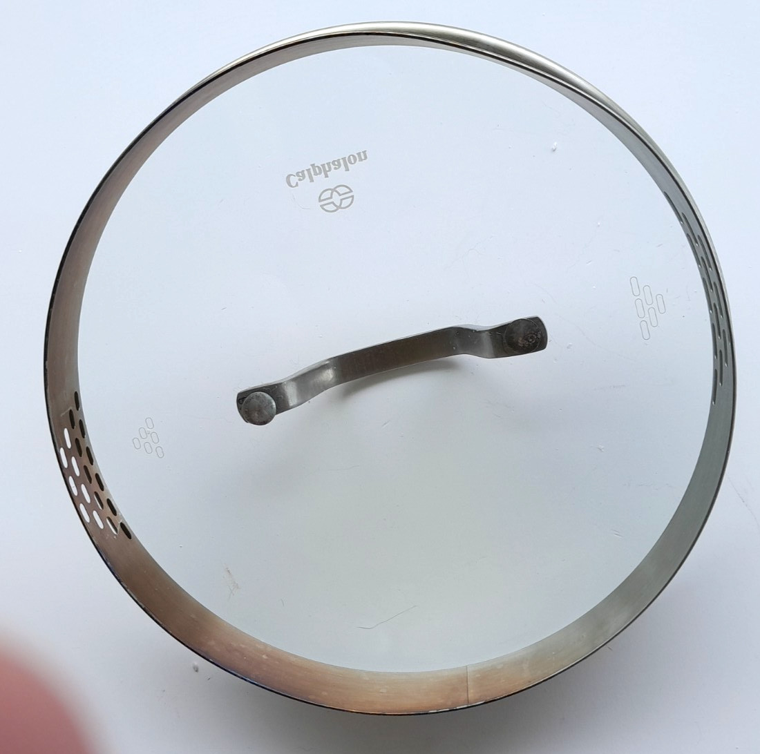 Calphalon Lid Vented Strainer 9″ Glass