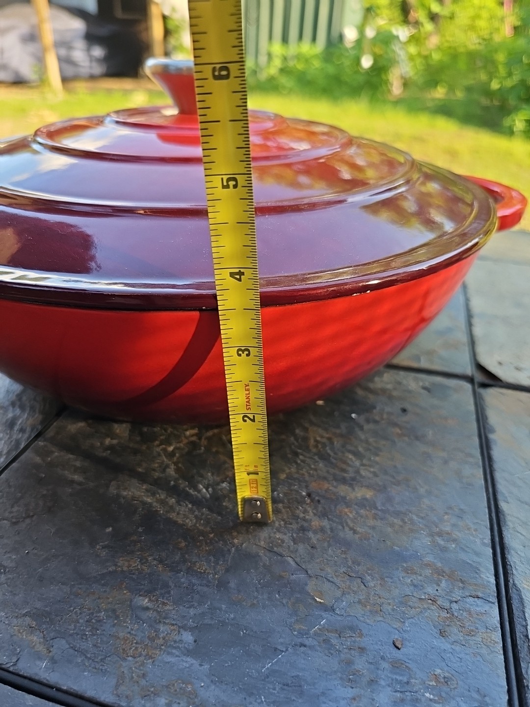 Cook Essentials 5qt Cast Iron Braiser Dutch Oven 12″ × 4″ deep – 15″ × 6″ NEW