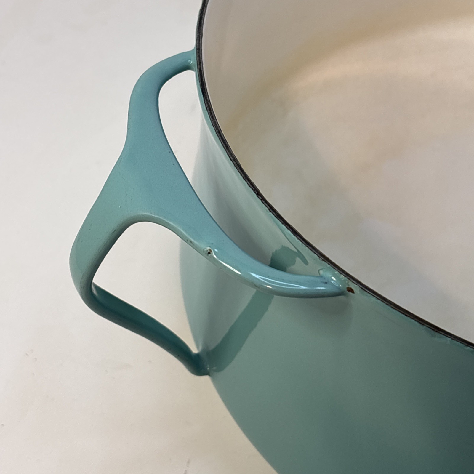 Vintage Dansk Kobenstyle Turquoise 6 Qt Dutch Oven Jens Quistgaard MCM 1960s 10”